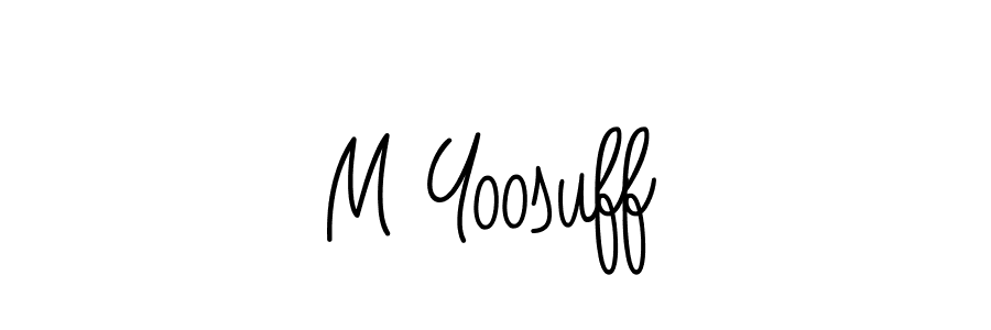 Best and Professional Signature Style for M Yoosuff. Angelique-Rose-font-FFP Best Signature Style Collection. M Yoosuff signature style 5 images and pictures png