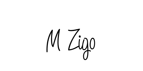 Create a beautiful signature design for name M Zigo. With this signature (Angelique-Rose-font-FFP) fonts, you can make a handwritten signature for free. M Zigo signature style 5 images and pictures png