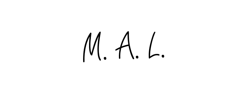 Make a beautiful signature design for name M. A. L.. Use this online signature maker to create a handwritten signature for free. M. A. L. signature style 5 images and pictures png