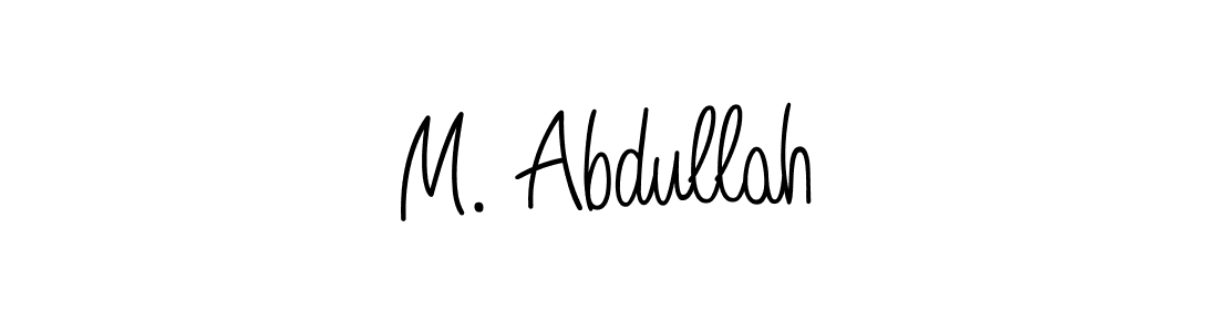 Create a beautiful signature design for name M. Abdullah. With this signature (Angelique-Rose-font-FFP) fonts, you can make a handwritten signature for free. M. Abdullah signature style 5 images and pictures png