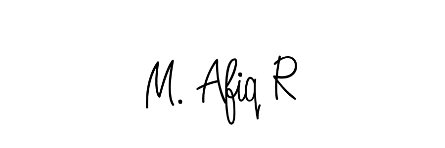 Use a signature maker to create a handwritten signature online. With this signature software, you can design (Angelique-Rose-font-FFP) your own signature for name M. Afiq R. M. Afiq R signature style 5 images and pictures png
