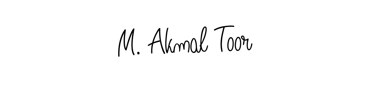 How to make M. Akmal Toor name signature. Use Angelique-Rose-font-FFP style for creating short signs online. This is the latest handwritten sign. M. Akmal Toor signature style 5 images and pictures png