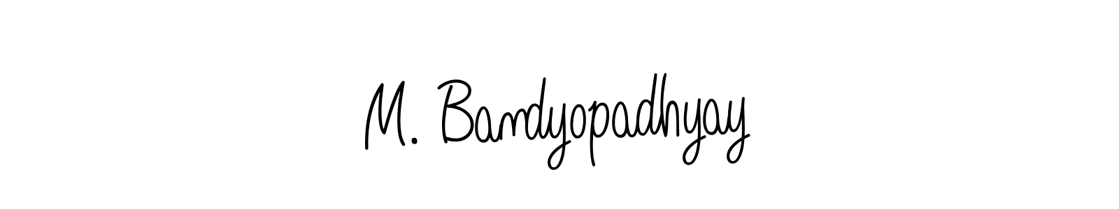 You can use this online signature creator to create a handwritten signature for the name M. Bandyopadhyay. This is the best online autograph maker. M. Bandyopadhyay signature style 5 images and pictures png