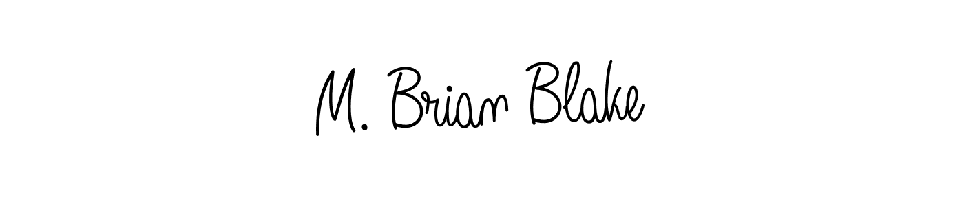 How to make M. Brian Blake name signature. Use Angelique-Rose-font-FFP style for creating short signs online. This is the latest handwritten sign. M. Brian Blake signature style 5 images and pictures png