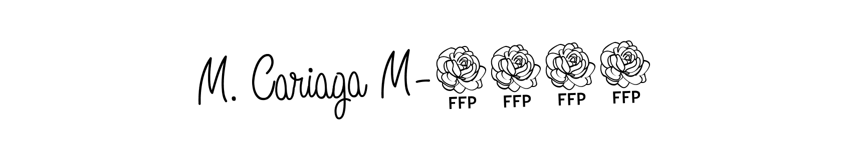 How to Draw M. Cariaga M-0356 signature style? Angelique-Rose-font-FFP is a latest design signature styles for name M. Cariaga M-0356. M. Cariaga M-0356 signature style 5 images and pictures png