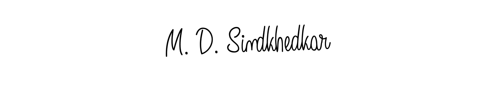 It looks lik you need a new signature style for name M. D. Sindkhedkar. Design unique handwritten (Angelique-Rose-font-FFP) signature with our free signature maker in just a few clicks. M. D. Sindkhedkar signature style 5 images and pictures png