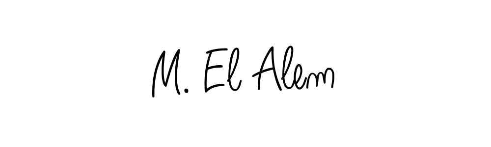 Also we have M. El Alem name is the best signature style. Create professional handwritten signature collection using Angelique-Rose-font-FFP autograph style. M. El Alem signature style 5 images and pictures png