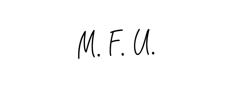 Angelique-Rose-font-FFP is a professional signature style that is perfect for those who want to add a touch of class to their signature. It is also a great choice for those who want to make their signature more unique. Get M. F. U. name to fancy signature for free. M. F. U. signature style 5 images and pictures png