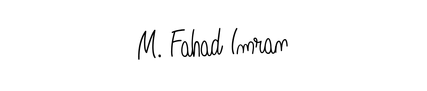 Angelique-Rose-font-FFP is a professional signature style that is perfect for those who want to add a touch of class to their signature. It is also a great choice for those who want to make their signature more unique. Get M. Fahad Imran name to fancy signature for free. M. Fahad Imran signature style 5 images and pictures png