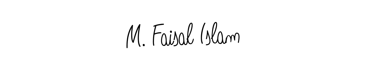 Create a beautiful signature design for name M. Faisal Islam. With this signature (Angelique-Rose-font-FFP) fonts, you can make a handwritten signature for free. M. Faisal Islam signature style 5 images and pictures png