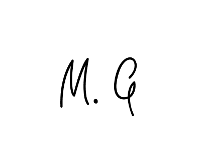 M. G stylish signature style. Best Handwritten Sign (Angelique-Rose-font-FFP) for my name. Handwritten Signature Collection Ideas for my name M. G. M. G signature style 5 images and pictures png
