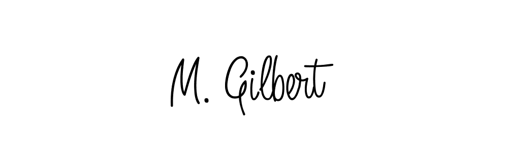 Create a beautiful signature design for name M. Gilbert. With this signature (Angelique-Rose-font-FFP) fonts, you can make a handwritten signature for free. M. Gilbert signature style 5 images and pictures png