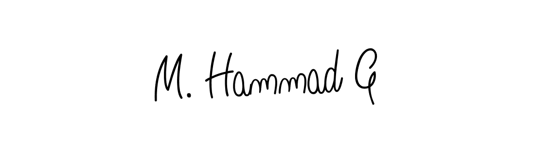 This is the best signature style for the M. Hammad G name. Also you like these signature font (Angelique-Rose-font-FFP). Mix name signature. M. Hammad G signature style 5 images and pictures png