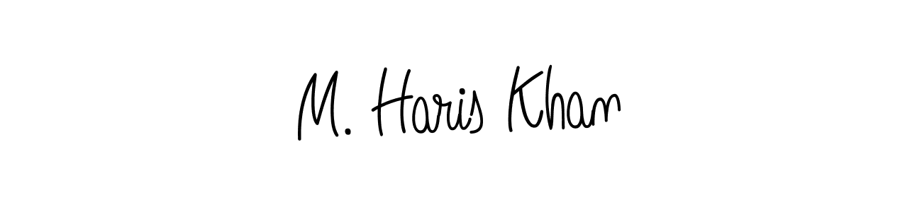 Design your own signature with our free online signature maker. With this signature software, you can create a handwritten (Angelique-Rose-font-FFP) signature for name M. Haris Khan. M. Haris Khan signature style 5 images and pictures png