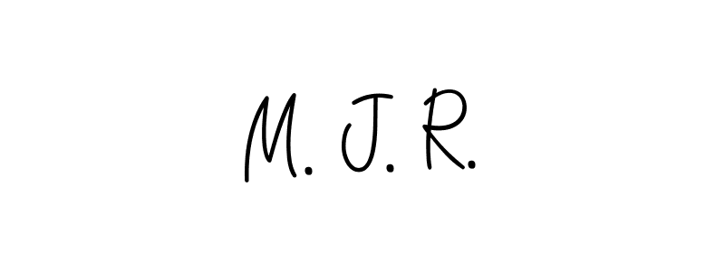 Once you've used our free online signature maker to create your best signature Angelique-Rose-font-FFP style, it's time to enjoy all of the benefits that M. J. R. name signing documents. M. J. R. signature style 5 images and pictures png