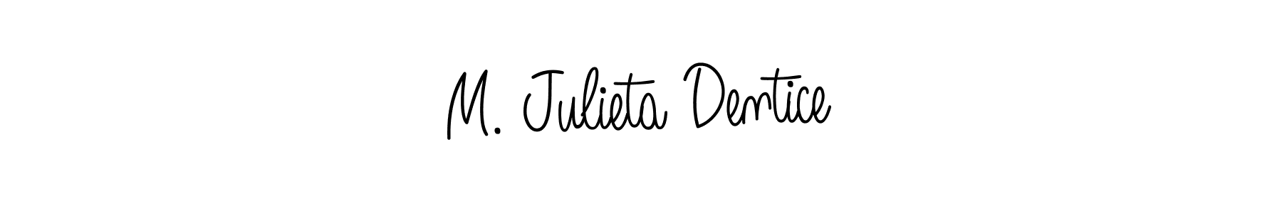 Check out images of Autograph of M. Julieta Dentice name. Actor M. Julieta Dentice Signature Style. Angelique-Rose-font-FFP is a professional sign style online. M. Julieta Dentice signature style 5 images and pictures png