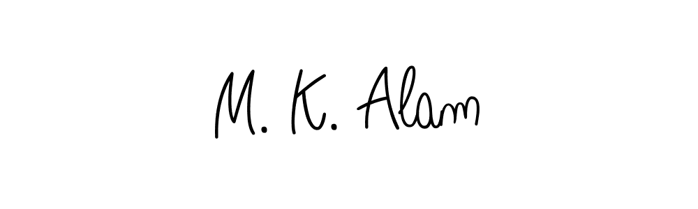 How to make M. K. Alam signature? Angelique-Rose-font-FFP is a professional autograph style. Create handwritten signature for M. K. Alam name. M. K. Alam signature style 5 images and pictures png