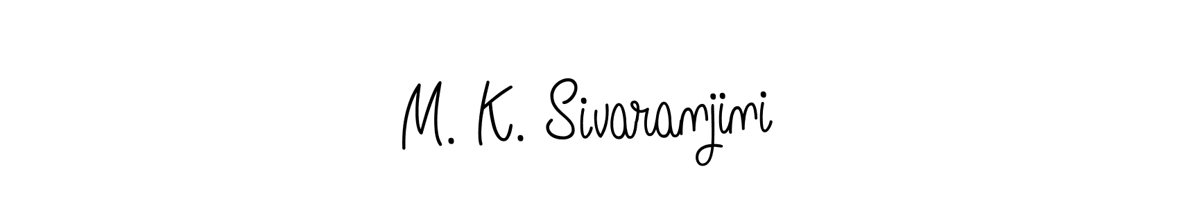 M. K. Sivaranjini stylish signature style. Best Handwritten Sign (Angelique-Rose-font-FFP) for my name. Handwritten Signature Collection Ideas for my name M. K. Sivaranjini. M. K. Sivaranjini signature style 5 images and pictures png