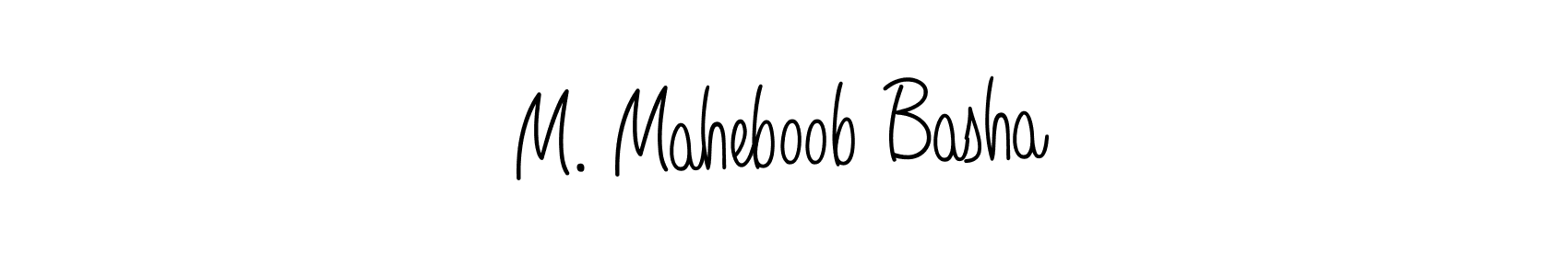 This is the best signature style for the M. Maheboob Basha name. Also you like these signature font (Angelique-Rose-font-FFP). Mix name signature. M. Maheboob Basha signature style 5 images and pictures png