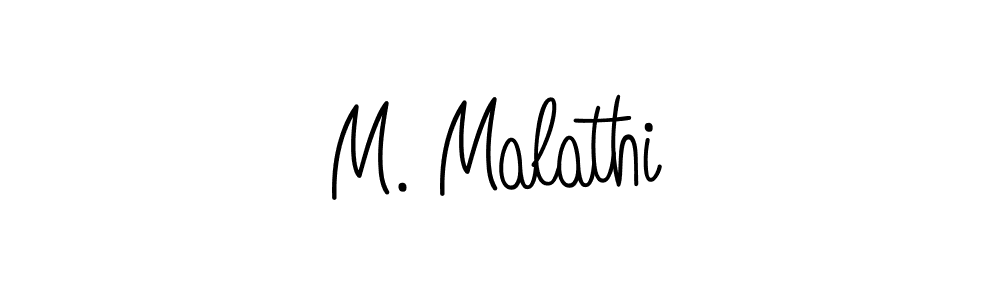 How to Draw M. Malathi signature style? Angelique-Rose-font-FFP is a latest design signature styles for name M. Malathi. M. Malathi signature style 5 images and pictures png