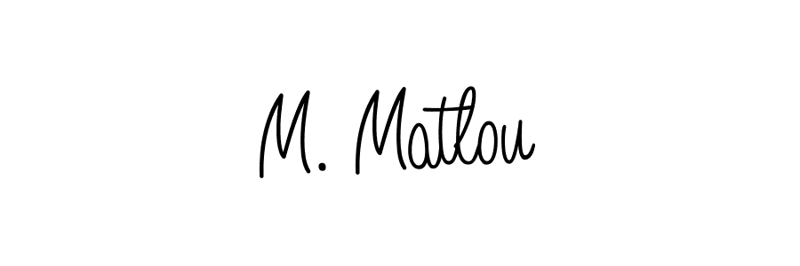 Also You can easily find your signature by using the search form. We will create M. Matlou name handwritten signature images for you free of cost using Angelique-Rose-font-FFP sign style. M. Matlou signature style 5 images and pictures png