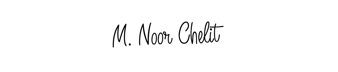 Check out images of Autograph of M. Noor Chelit name. Actor M. Noor Chelit Signature Style. Angelique-Rose-font-FFP is a professional sign style online. M. Noor Chelit signature style 5 images and pictures png
