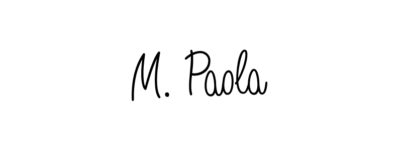 Check out images of Autograph of M. Paola name. Actor M. Paola Signature Style. Angelique-Rose-font-FFP is a professional sign style online. M. Paola signature style 5 images and pictures png