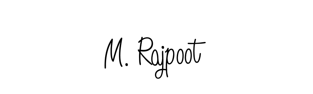 Design your own signature with our free online signature maker. With this signature software, you can create a handwritten (Angelique-Rose-font-FFP) signature for name M. Rajpoot. M. Rajpoot signature style 5 images and pictures png