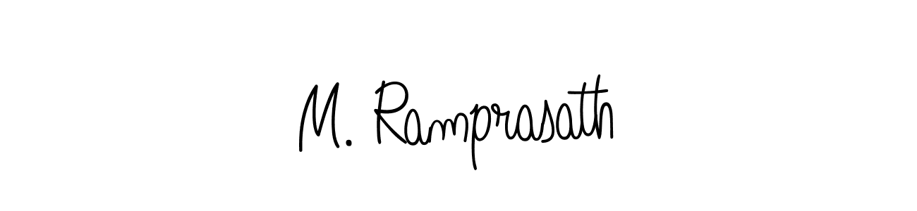 How to Draw M. Ramprasath signature style? Angelique-Rose-font-FFP is a latest design signature styles for name M. Ramprasath. M. Ramprasath signature style 5 images and pictures png