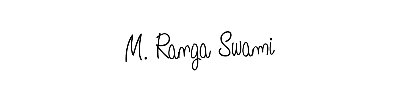 Also You can easily find your signature by using the search form. We will create M. Ranga Swami name handwritten signature images for you free of cost using Angelique-Rose-font-FFP sign style. M. Ranga Swami signature style 5 images and pictures png