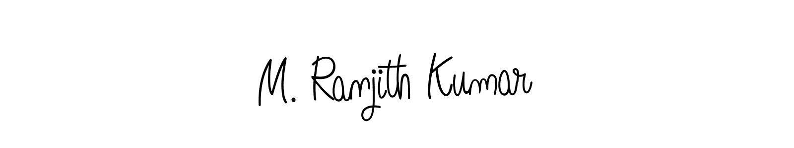 How to make M. Ranjith Kumar signature? Angelique-Rose-font-FFP is a professional autograph style. Create handwritten signature for M. Ranjith Kumar name. M. Ranjith Kumar signature style 5 images and pictures png