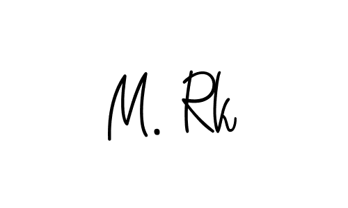 Once you've used our free online signature maker to create your best signature Angelique-Rose-font-FFP style, it's time to enjoy all of the benefits that M. Rk name signing documents. M. Rk signature style 5 images and pictures png