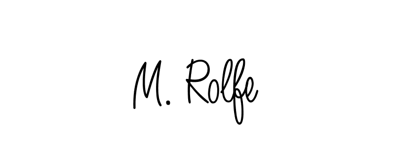 Use a signature maker to create a handwritten signature online. With this signature software, you can design (Angelique-Rose-font-FFP) your own signature for name M. Rolfe. M. Rolfe signature style 5 images and pictures png