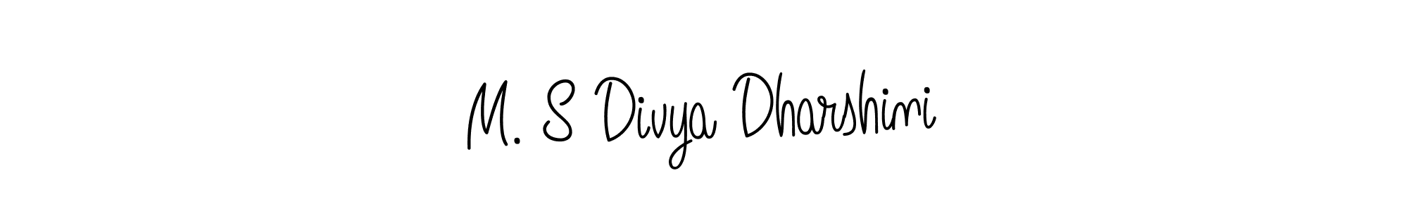 Use a signature maker to create a handwritten signature online. With this signature software, you can design (Angelique-Rose-font-FFP) your own signature for name M. S Divya Dharshini. M. S Divya Dharshini signature style 5 images and pictures png