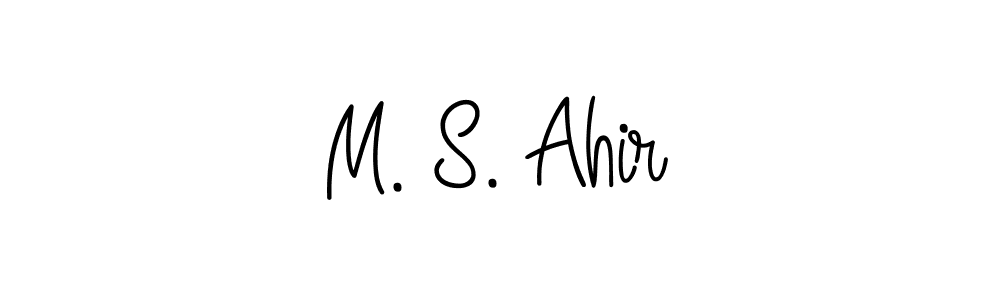 Also You can easily find your signature by using the search form. We will create M. S. Ahir name handwritten signature images for you free of cost using Angelique-Rose-font-FFP sign style. M. S. Ahir signature style 5 images and pictures png