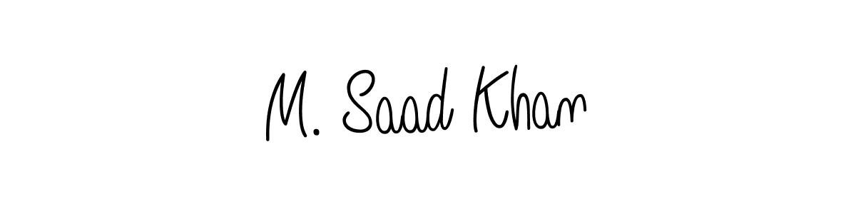 Make a beautiful signature design for name M. Saad Khan. Use this online signature maker to create a handwritten signature for free. M. Saad Khan signature style 5 images and pictures png