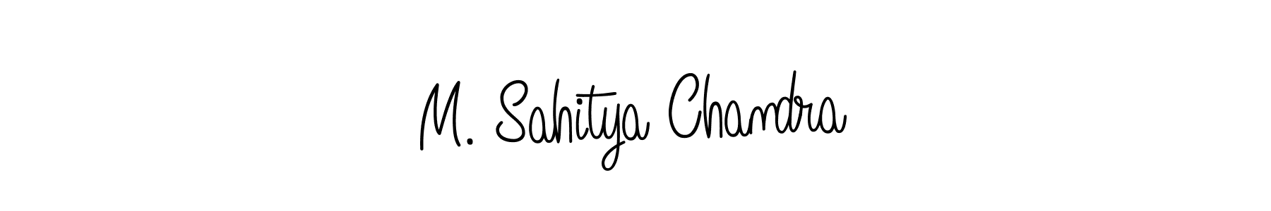 Also You can easily find your signature by using the search form. We will create M. Sahitya Chandra name handwritten signature images for you free of cost using Angelique-Rose-font-FFP sign style. M. Sahitya Chandra signature style 5 images and pictures png