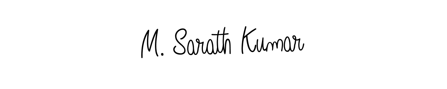 Make a short M. Sarath Kumar signature style. Manage your documents anywhere anytime using Angelique-Rose-font-FFP. Create and add eSignatures, submit forms, share and send files easily. M. Sarath Kumar signature style 5 images and pictures png