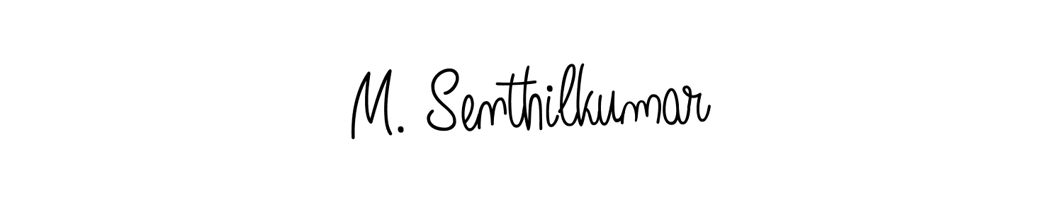 M. Senthilkumar stylish signature style. Best Handwritten Sign (Angelique-Rose-font-FFP) for my name. Handwritten Signature Collection Ideas for my name M. Senthilkumar. M. Senthilkumar signature style 5 images and pictures png