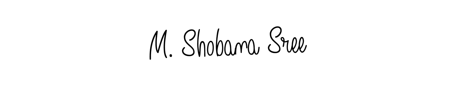 Make a beautiful signature design for name M. Shobana Sree. Use this online signature maker to create a handwritten signature for free. M. Shobana Sree signature style 5 images and pictures png