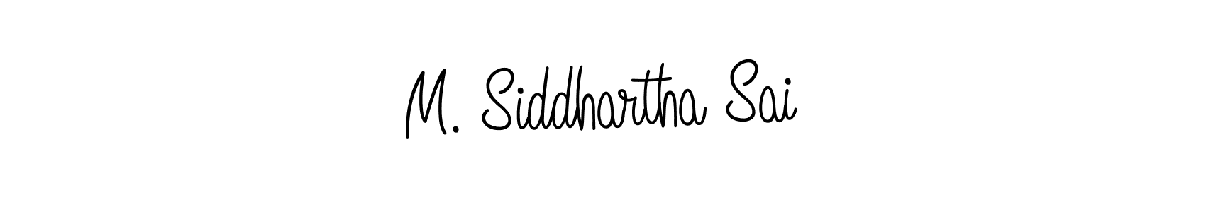 This is the best signature style for the M. Siddhartha Sai name. Also you like these signature font (Angelique-Rose-font-FFP). Mix name signature. M. Siddhartha Sai signature style 5 images and pictures png