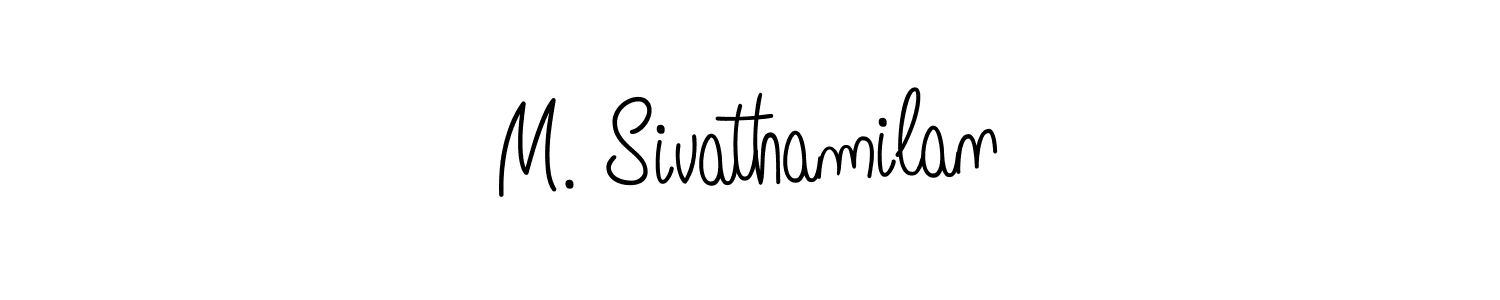 Create a beautiful signature design for name M. Sivathamilan. With this signature (Angelique-Rose-font-FFP) fonts, you can make a handwritten signature for free. M. Sivathamilan signature style 5 images and pictures png