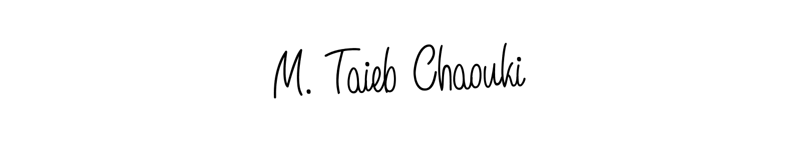 M. Taieb Chaouki stylish signature style. Best Handwritten Sign (Angelique-Rose-font-FFP) for my name. Handwritten Signature Collection Ideas for my name M. Taieb Chaouki. M. Taieb Chaouki signature style 5 images and pictures png