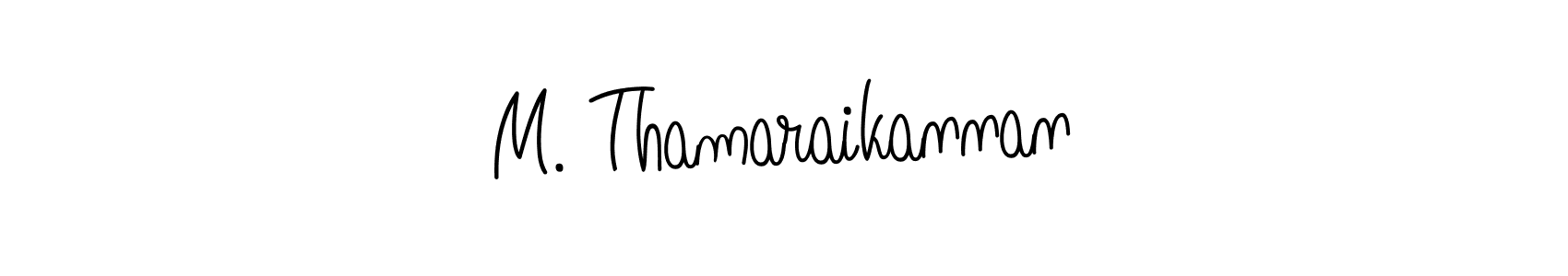 M. Thamaraikannan stylish signature style. Best Handwritten Sign (Angelique-Rose-font-FFP) for my name. Handwritten Signature Collection Ideas for my name M. Thamaraikannan. M. Thamaraikannan signature style 5 images and pictures png