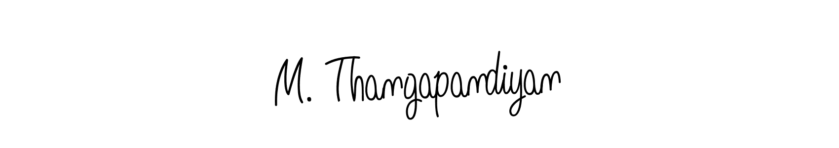 How to make M. Thangapandiyan signature? Angelique-Rose-font-FFP is a professional autograph style. Create handwritten signature for M. Thangapandiyan name. M. Thangapandiyan signature style 5 images and pictures png