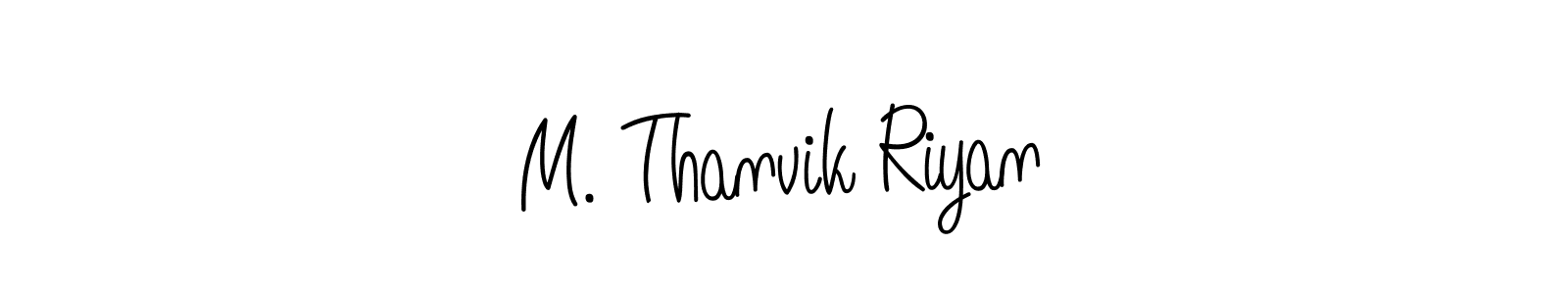Similarly Angelique-Rose-font-FFP is the best handwritten signature design. Signature creator online .You can use it as an online autograph creator for name M. Thanvik Riyan. M. Thanvik Riyan signature style 5 images and pictures png