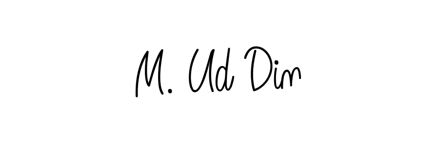 if you are searching for the best signature style for your name M. Ud Din. so please give up your signature search. here we have designed multiple signature styles  using Angelique-Rose-font-FFP. M. Ud Din signature style 5 images and pictures png