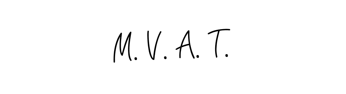 Design your own signature with our free online signature maker. With this signature software, you can create a handwritten (Angelique-Rose-font-FFP) signature for name M. V. A. T.. M. V. A. T. signature style 5 images and pictures png