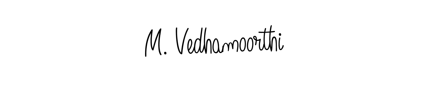 This is the best signature style for the M. Vedhamoorthi name. Also you like these signature font (Angelique-Rose-font-FFP). Mix name signature. M. Vedhamoorthi signature style 5 images and pictures png
