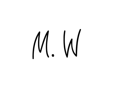 Make a beautiful signature design for name M. W. Use this online signature maker to create a handwritten signature for free. M. W signature style 5 images and pictures png